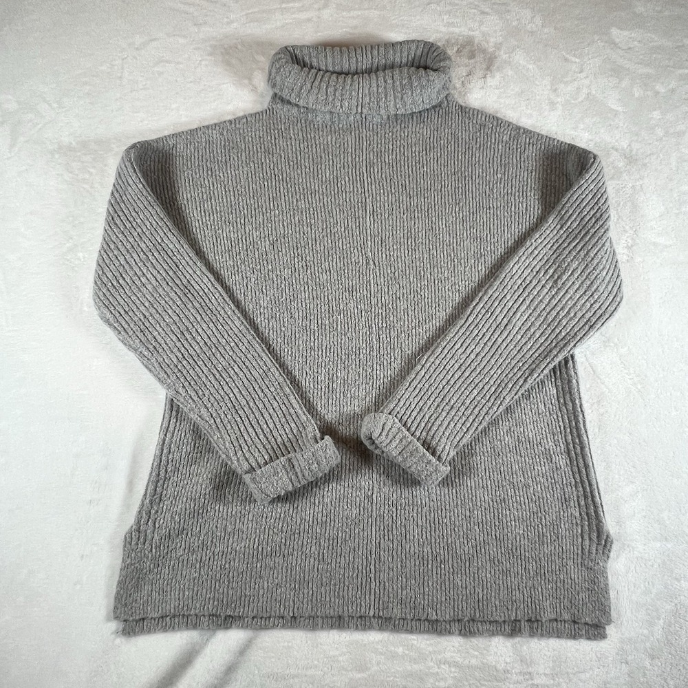 Olive+Oak Gray Womens Sweater‎ Cowl Neck Size Medium Lightweight